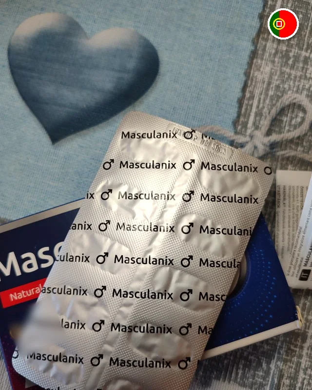 Masculanix — embalagem e blister com cápsulas, fotografia do fabricante