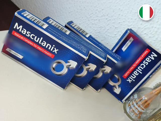 Masculanix — confezione e blister con capsule, foto del produttore